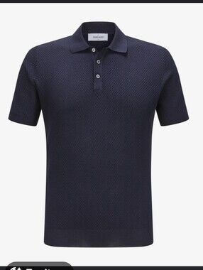 Gran Sasso Knitted Textured Polo